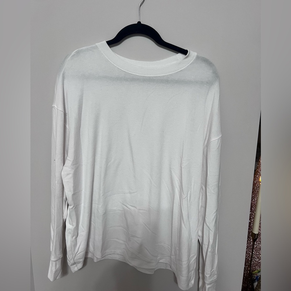 Abercrombie & Fitch Cream Long Sleeve Top, Size S